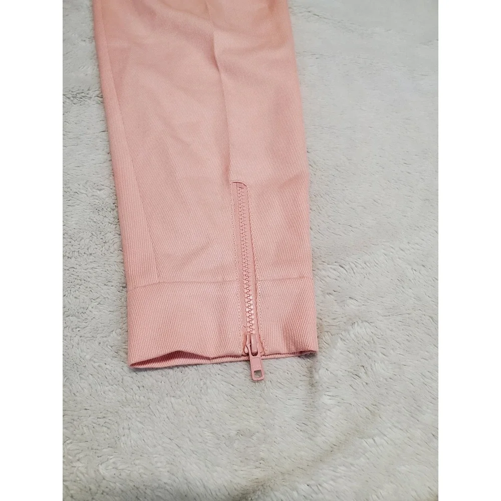 J. Crew Pink Wool Blend Zip Tapered Cropped Pants‎ 0 Petite Basic Simple Preppy